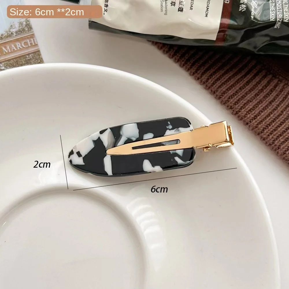 New Acetate Seamless Hair Clip Colorful Hair Accessories No Crease Hairpin Hair Styling Headdress No Bend Barrettes Women