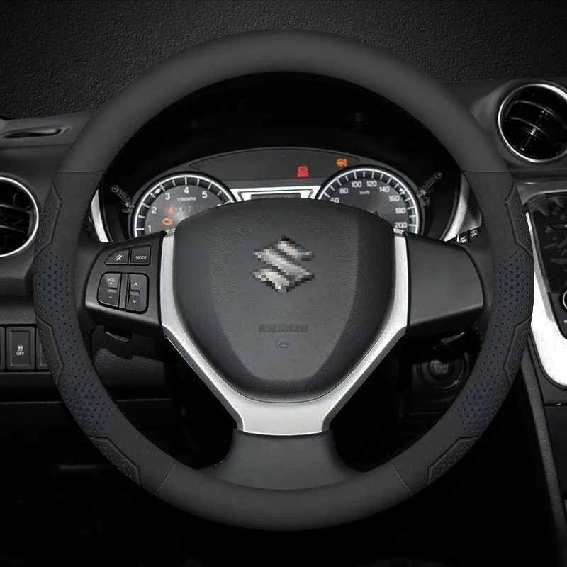 Car Steering Wheel Cover For Suzuki Ignis Jimny S-Cross Swift SX4 Vitara Alto Baleno Equator Ciaz Samurai Ertiga Accessories