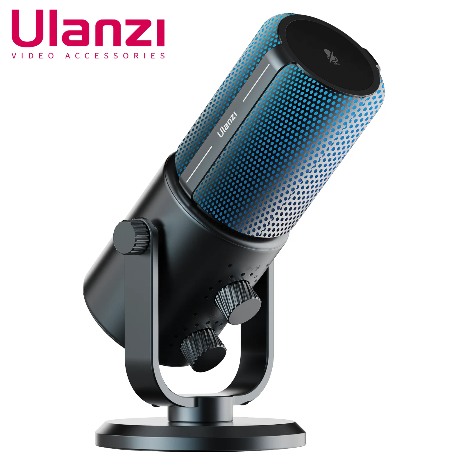 Ulanzi Cardioid Condenser Mic USB/XLR Dynamic Microphone with Touch Mute