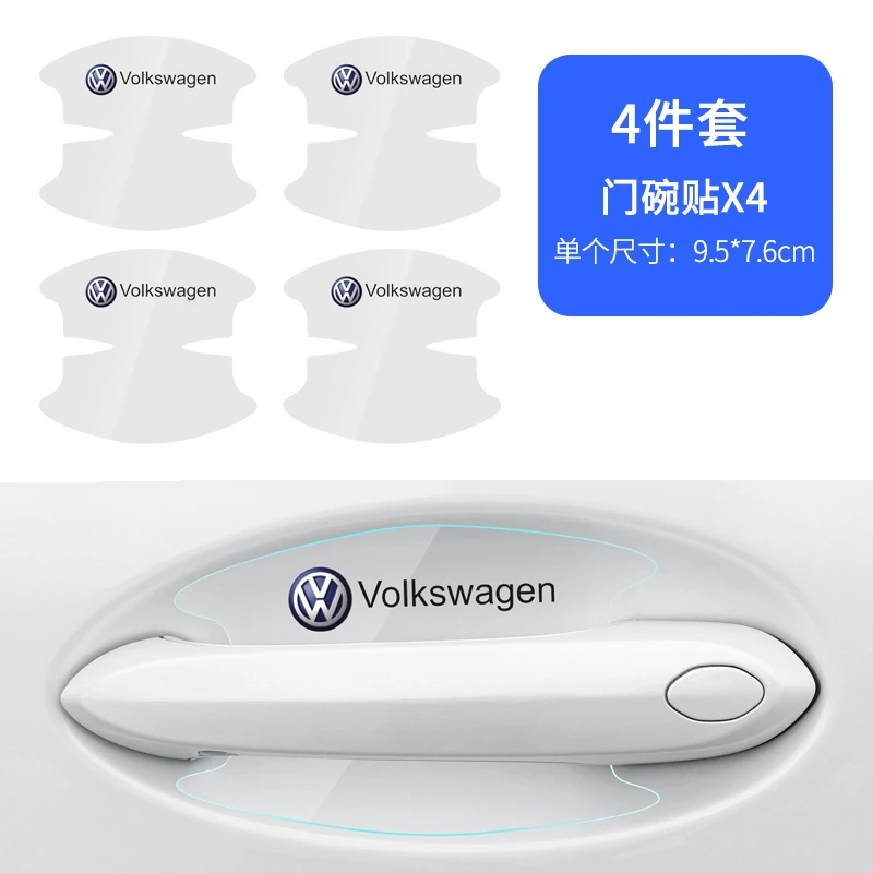 Schutzaufkleber für Autotürgriffmulden, Antikollisionsstreifen für VW Golf Tiguan T-Roc Polo Passat ID.4 T-Cross ID.3 Taigo ID.7