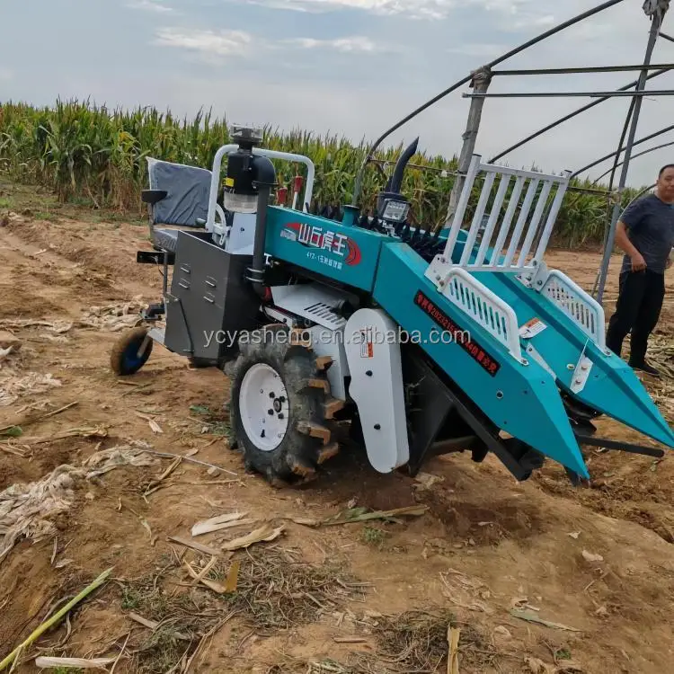 آلة حصاد الذرة الصغيرة الزراعية محرك الديزل 25Hp 1 صف حصادة الذرة للبيع
