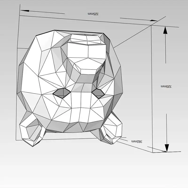 

Бумажная модель головы бурого медведя, носимая маска, животное, косплей, Papercraft, 3D DIY, головной убор оригами, Хэллоуин, выпускной вечер, подарки для девочек