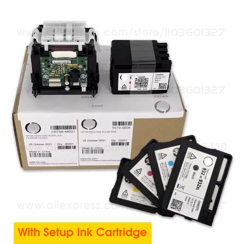 Imagem -04 - Cabeça de Impressão Original para hp Printhead Novo Cb86380013a Cr76848001 Cb86390002a Hp932 933 6700 7110 7600 7610 7612