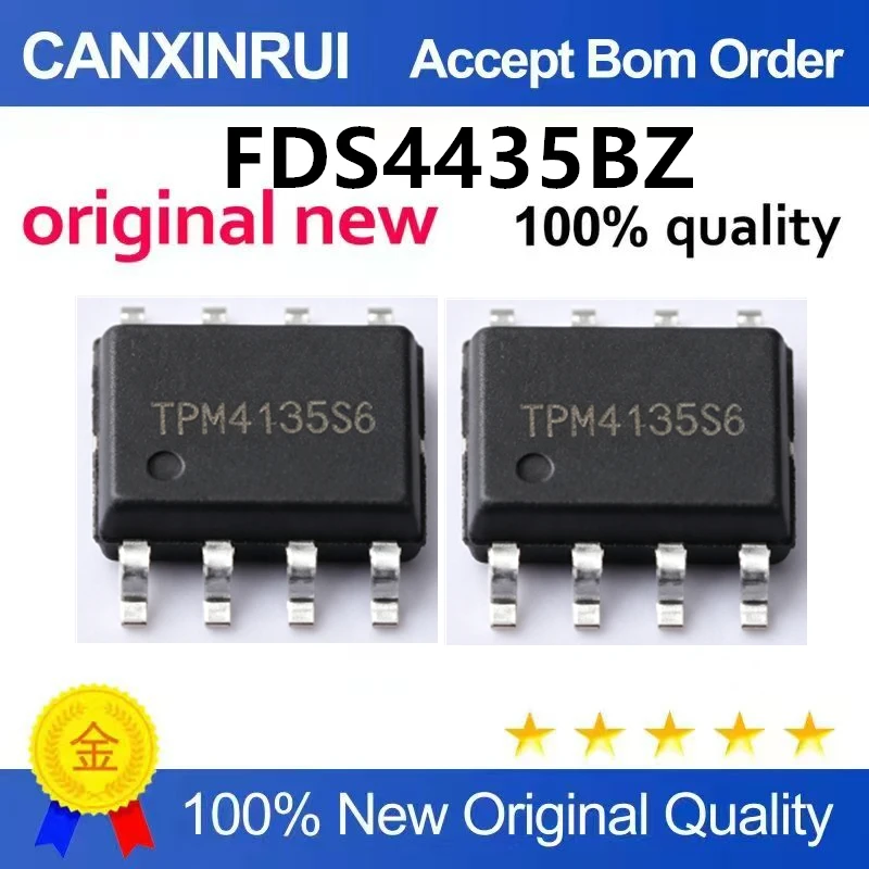 (5pcs-100pcs)Brand new original FDS4435BZ SOP-8 30V/8.8A P-channel, field-effect transistor