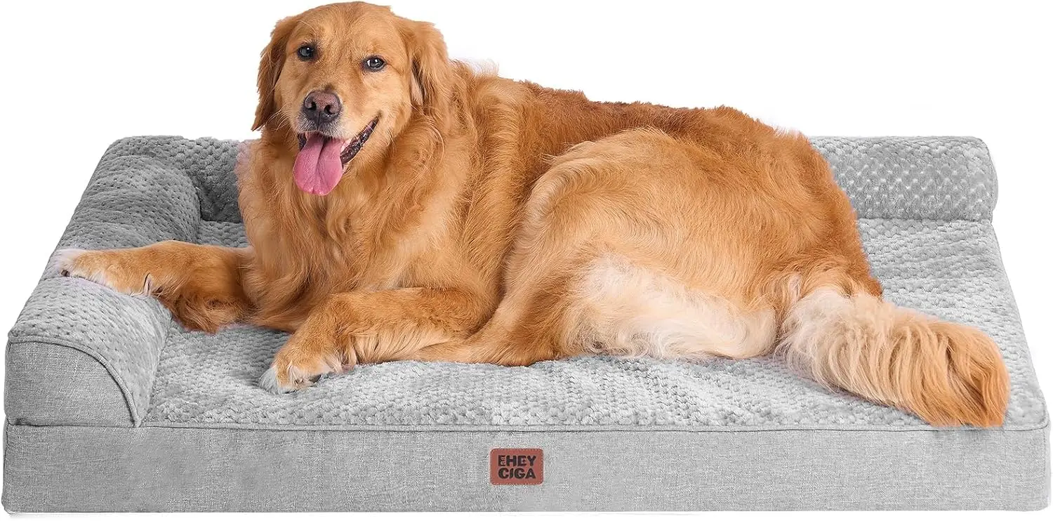 

Orthopedic XL Dog Bed Memory Foam 44x32x65 Waterproof Washable Cover Nonskid