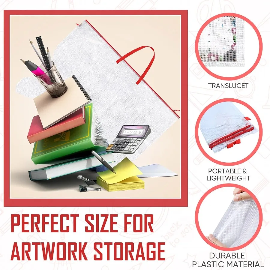 Estuche grande de portafolio de arte de 36 x 48 pulgadas con asa para exhibición y almacenamiento de tablón de anuncios, bolsa de portafolio de arte duradera para carteles