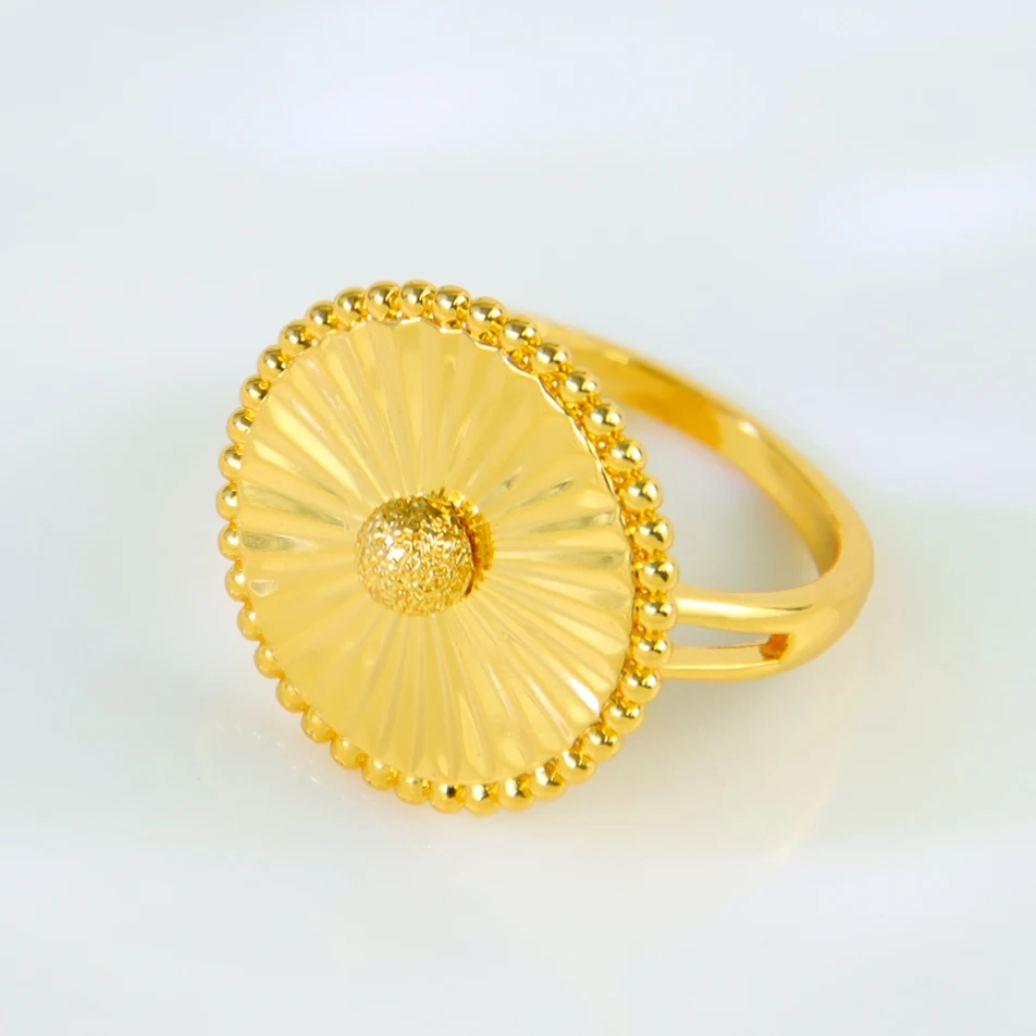 Türkische Goldmünzen Ring 21 Karat vergoldet Dubai Braut Hochzeit Paare Ringe Arabisch Islamische Frauen Ramadan Party Schmuck – Detail 20