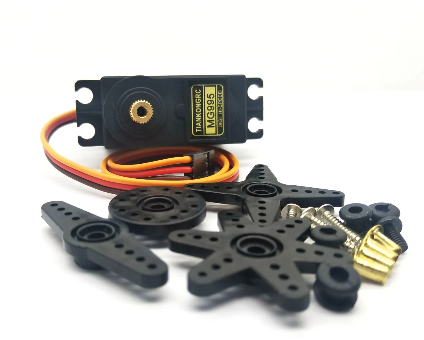 Rc servo MG995 180/360° Metal standard steering gear for Futaba JR Arduino UNO DIY rc boat servo