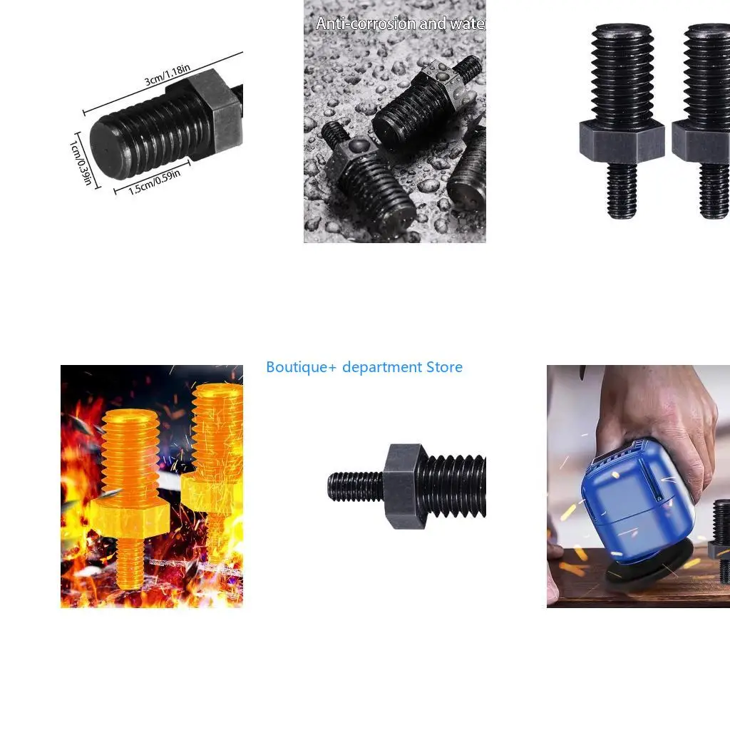 E1PD Angles Grinder Adapter Conversion Rod 5mm to 10mm High Performances Steel Poles