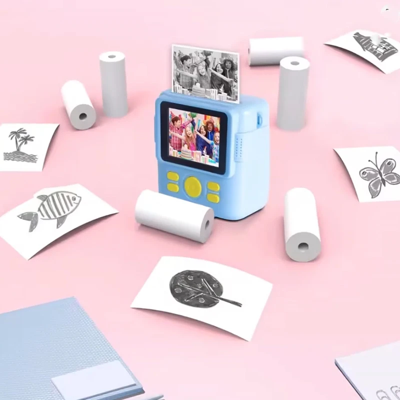 

5pcs Thermal Paper Kids Camera Thermal Paper Kids Rolling Paper Printers Supplies Children's Instant Camera Supplement Papers