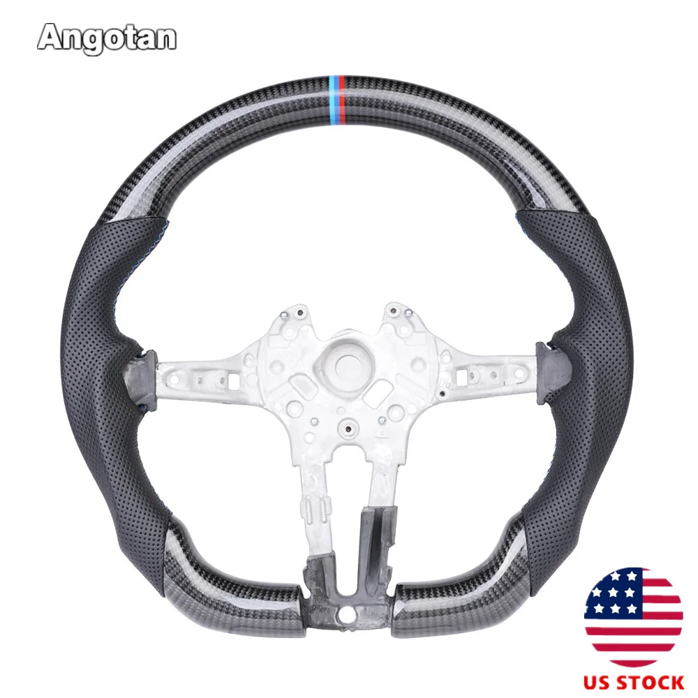 🚗3K REAL Dry Carbon Fiber M Sport D-Type Steering Wheel for BMW F40 M135i F87 M2 F80 M3 F82 M4 X3 M X4 M F85 X5 M F86 X6M 2015+