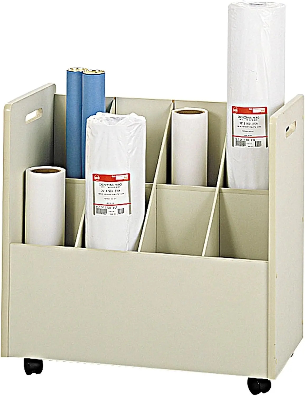 

Mobile Roll File, 8 Compartment, Putty