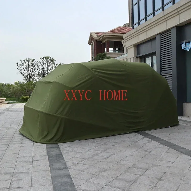 

Car Tent Portable Manual Waterproof Car House Shed Foldable Shelter Carport Parking Canopy Galvanized Steel Retractable Garage