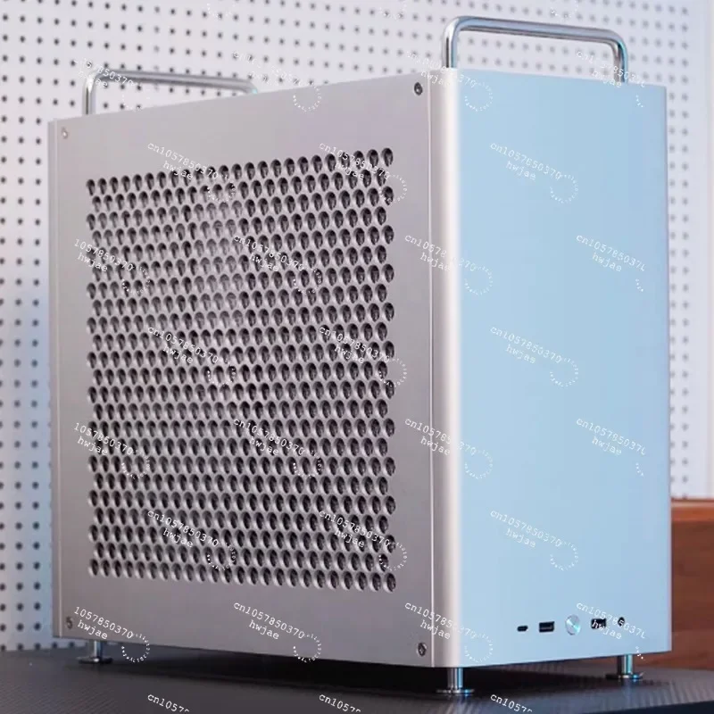 For B2Pro Portable All-Aluminum MATX Handheld PC Case, Apple-Inspired Compact Chassis for DIY Desktop Standard Edition Mesh