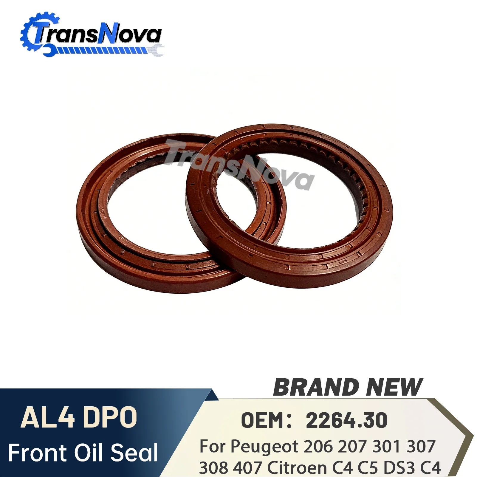 

TransNova AL4 DPO 2264.30 Automatic Transmission Oil Seal Front Pump For For Peugeot 206 207 301 307308 407 Citroen C4 C5 DS3 C4
