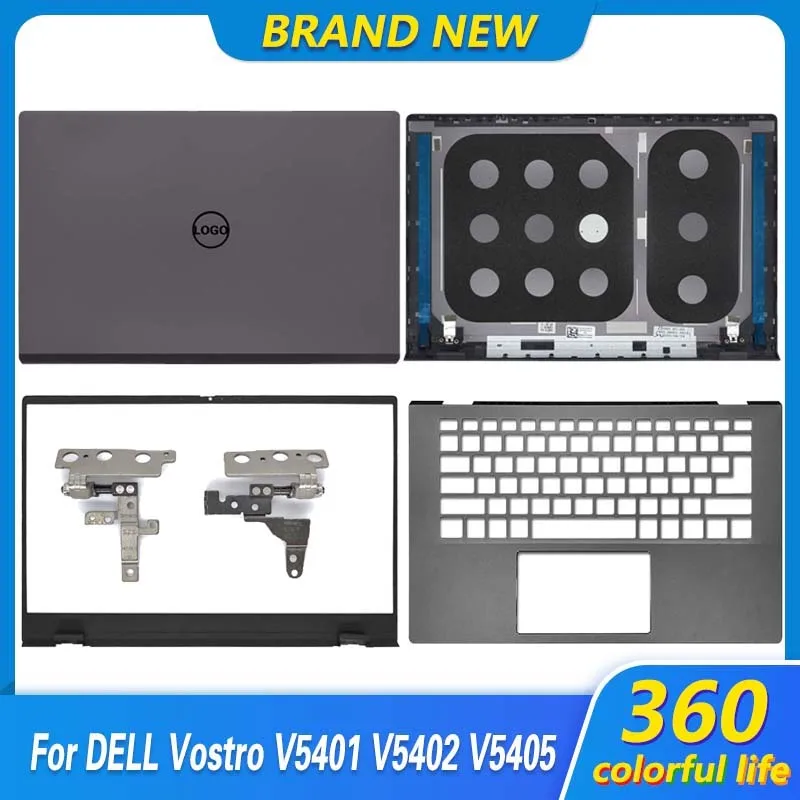 

Новинка для ноутбука DELL Vostro 14, V5401, V5402, V5405, 5401, 5402, задняя крышка ЖК-дисплея, передняя панель, петли, Упор для рук, верхняя искусственная кожа, 02H8GP, 0RJ4V9, серый