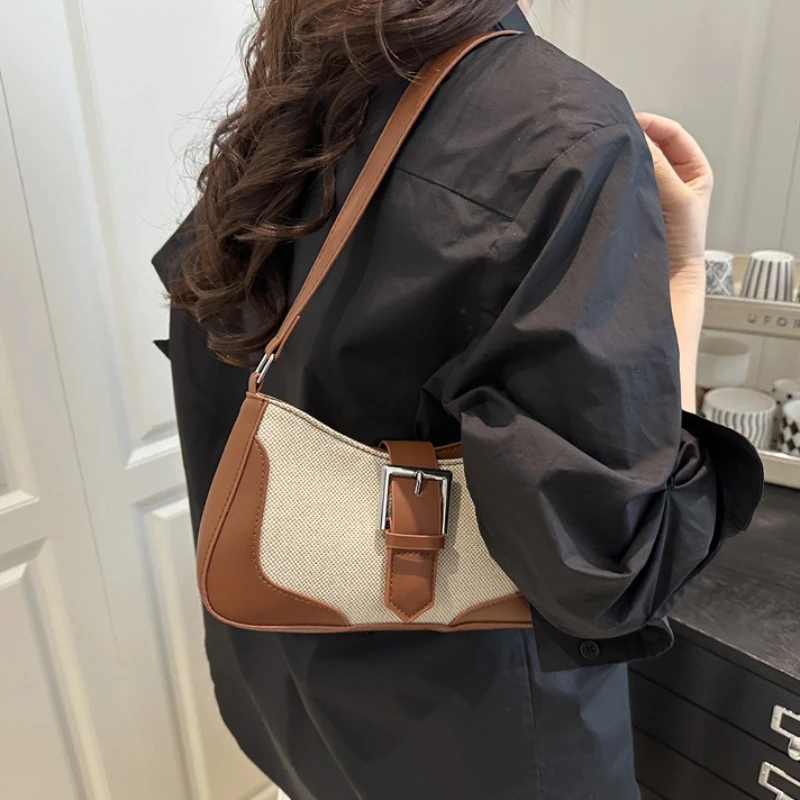 

French Minimalist Bag, 2025 New Women's Popular Versatile Shoulder Crossbody Bag, Fashionable Casual Armpit Bags