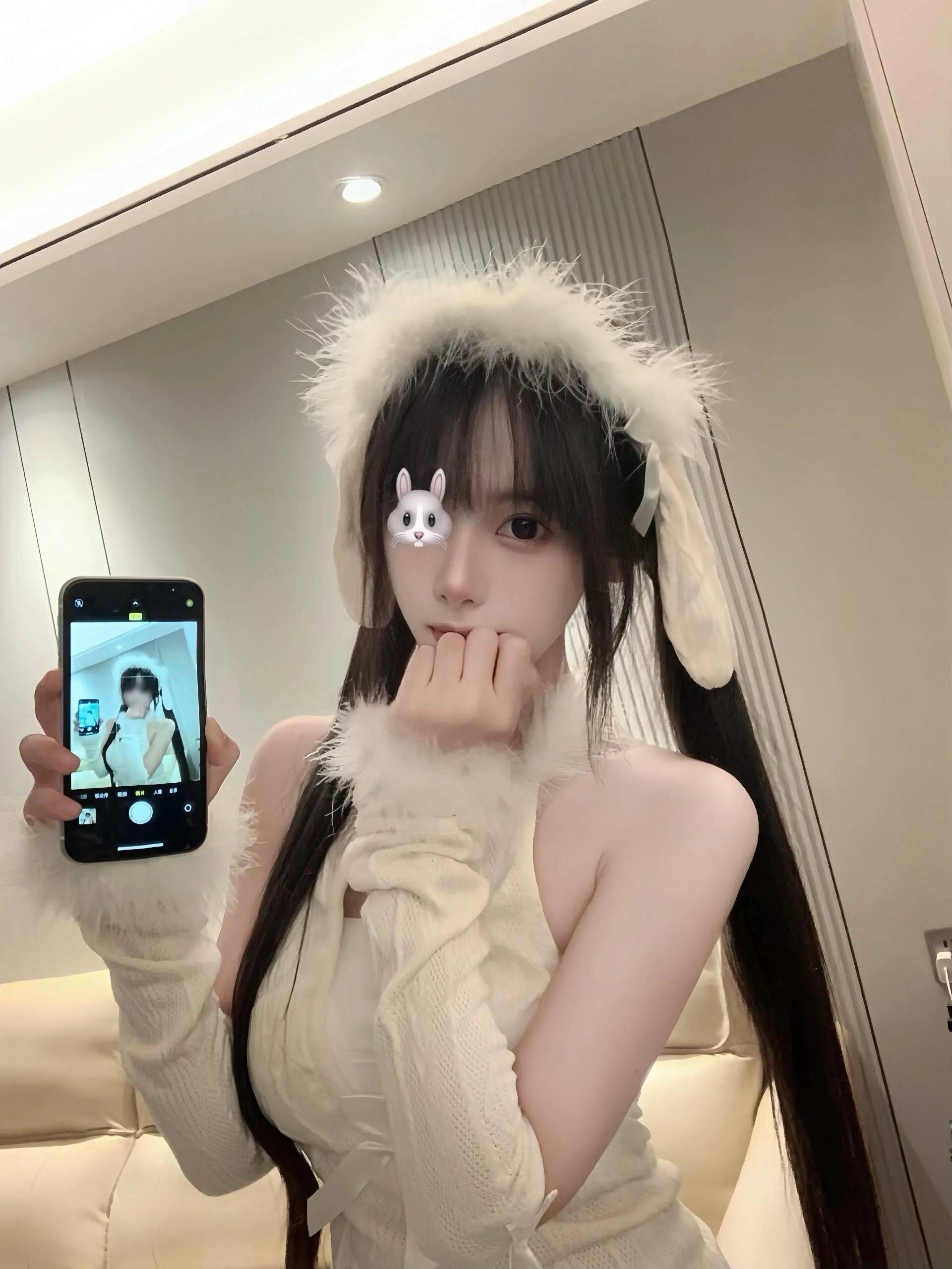 

Классический костюм Pure Desire для косплея с белым кроликом Dr, вязаный висящий наряд Ne Cisas на Хэллоуин, женская модная весна 2023 г.