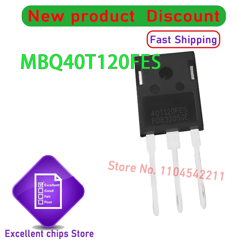 

10 шт./лот, оригинальный MBQ40T120FES MBQ40T120 40T120FES TO-247 100% новый и подлинный