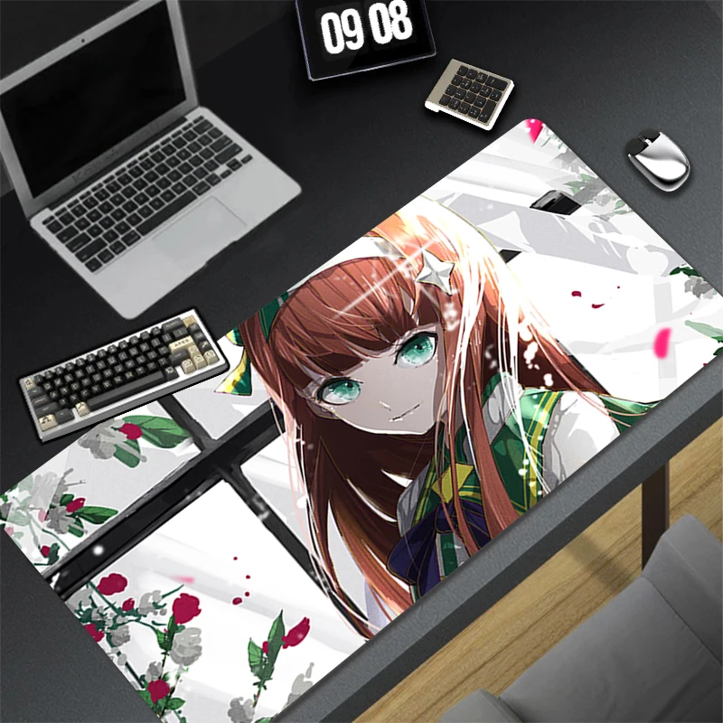 

Mouse Pads Desk Mat Protector Gaming Anime Girls Mousepad Exquisite Office Table Decor Keyboard Long Pad Computer Gamer Mats