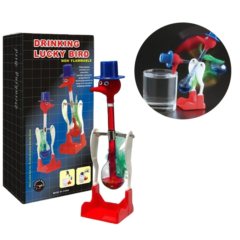 

Новинка, игрушка в виде птицы с питьевой водой, забавная игрушка Lucky Bobbing Bird, не останавливается, жидкое стекло, постоянная утка, креативные игрушки для детей, мальчиков и девочек
