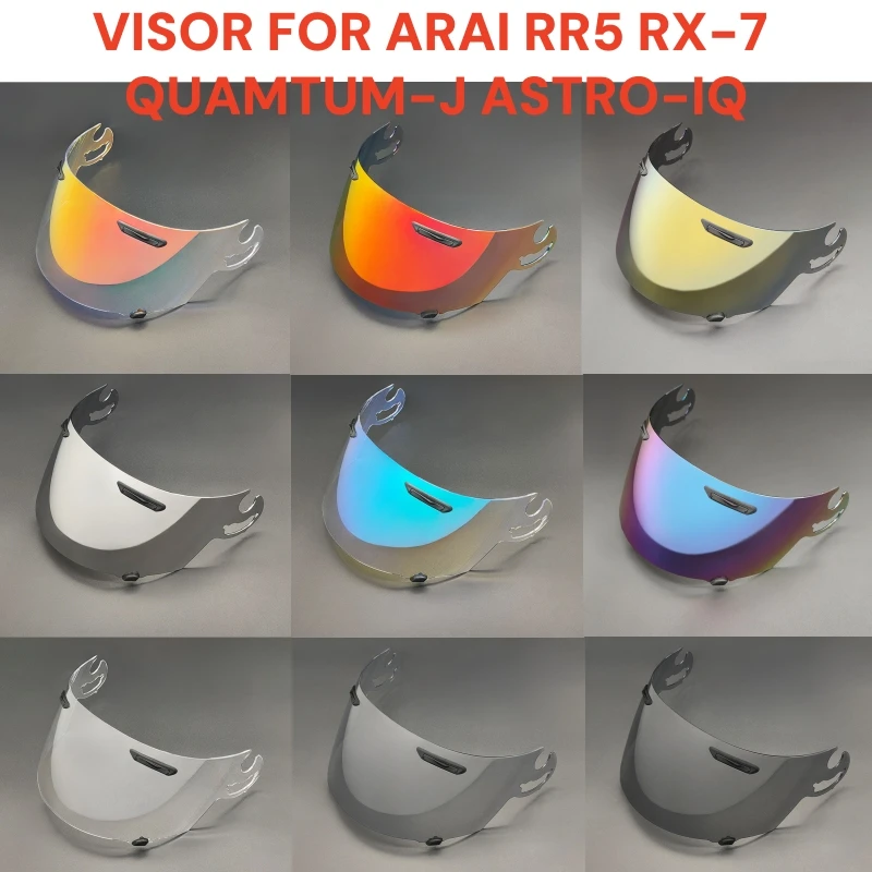 RX-7 RR5 Helmet Visor Shield Lens for ARAI RX-7 GP ASTRO-IQ RAPIDE-IR AXCES II Axces III REBEL QUANTUM-ST QUANTUM-J VECTOR 2 RXQ