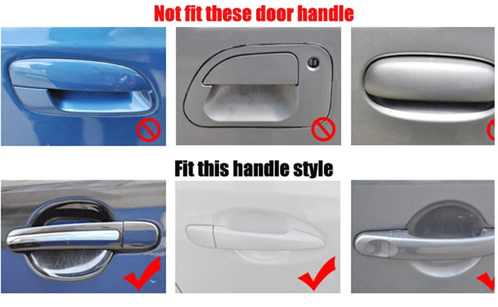 2020 new Car door handle stickers protector film for Volkswagen T-ROC T ROC 2018