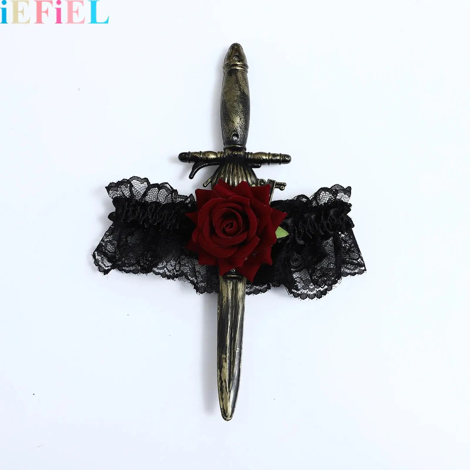 

Women Toy Sword Pirate Costume Accessories Pirate Sword with Lace Bow Pirate Costume Etc Cosplay Dress Up Props