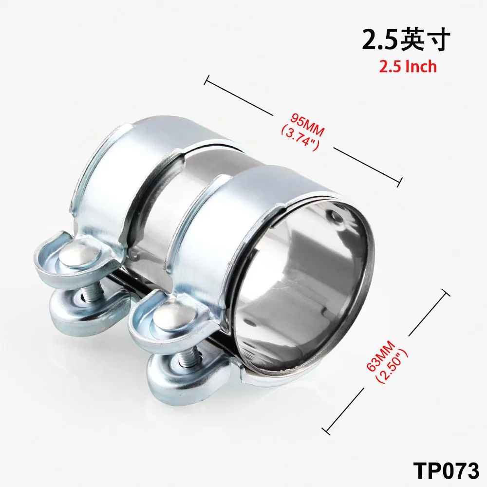 Universal stainless steel clamp for turbo exhaust pipe holder/clamp/coupling for car modification car accessories、