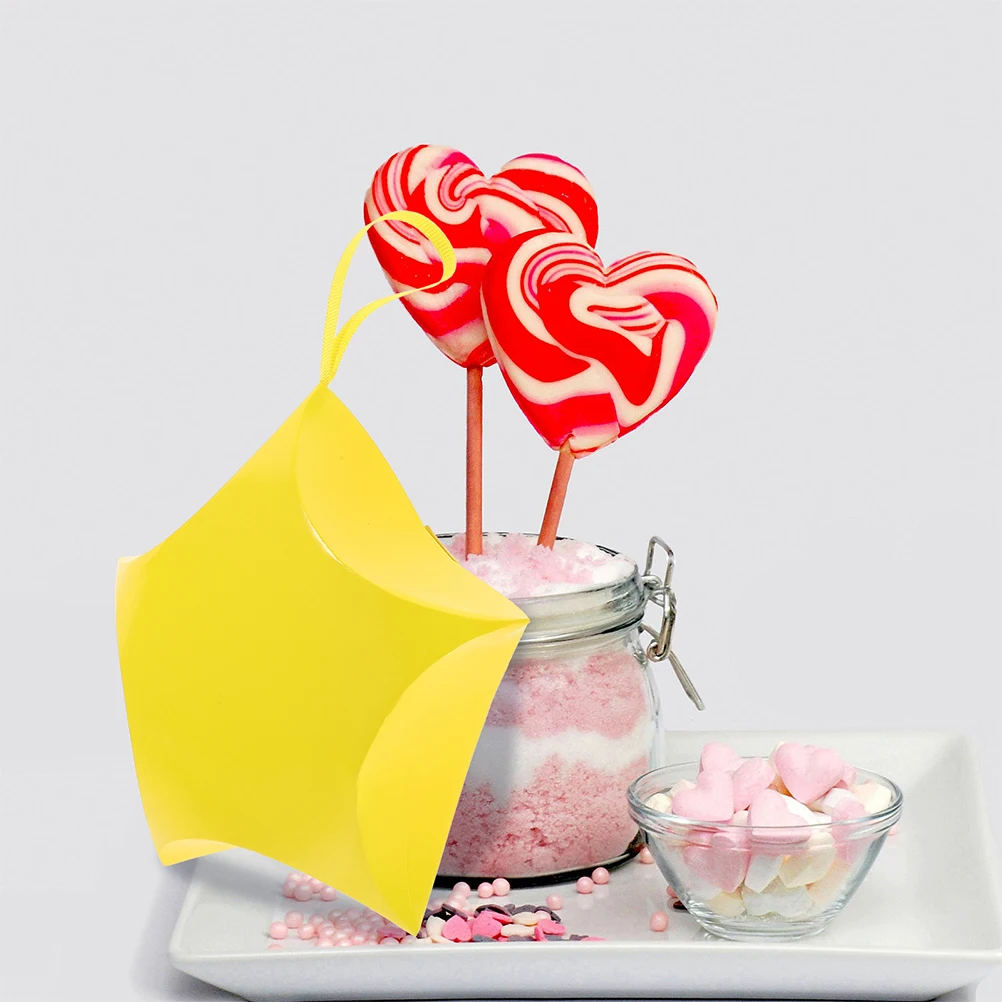 

12pcs Star Shaped Candy Boxes Wedding Favor Gift Boxes Paper Snack Containers Lightweight Decorative Packaging For Birthday