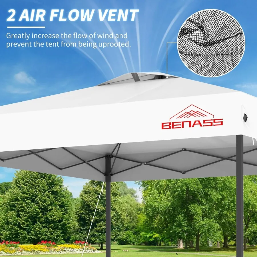 8x8 المنبثقة المظلة سهلة المظلة خيمة للمناسبات في الهواء الطلق الثقيلة خيمة مقاومة الطقس مع الإعداد السريع لحفلات الزفاف #3