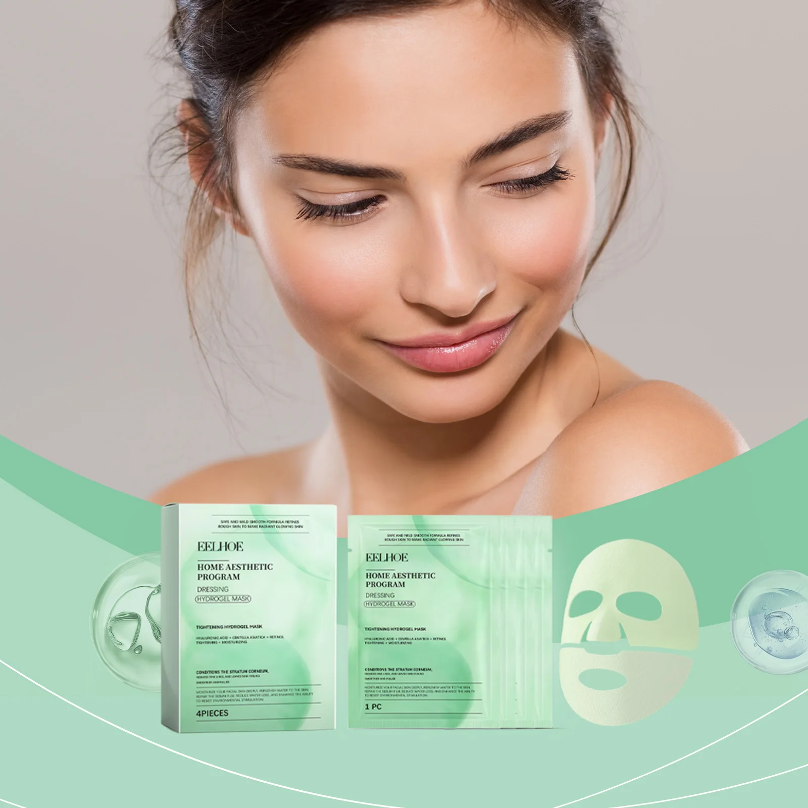 Tightening Hydrogel Mask Effectively Nourishing Enhancing Skin Elasticity Brightening Dull Skin Retinol Moisturizing Facial Mask