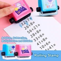 Roller Style Seal Addition Subtraction Multiplication Division calculation exercise Arithmetic Artifact Digital Math Wheel Stamp