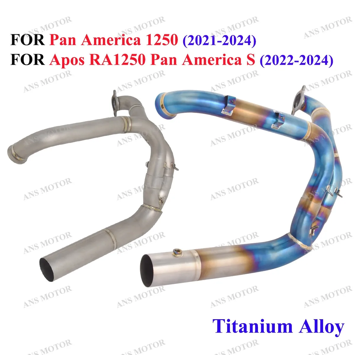 

Titanium For Pan America 1250 Apos RA1250 Pan Americ S 21-24 Motorcycle Exhaust Front Link Pipe Connect Original Muffler