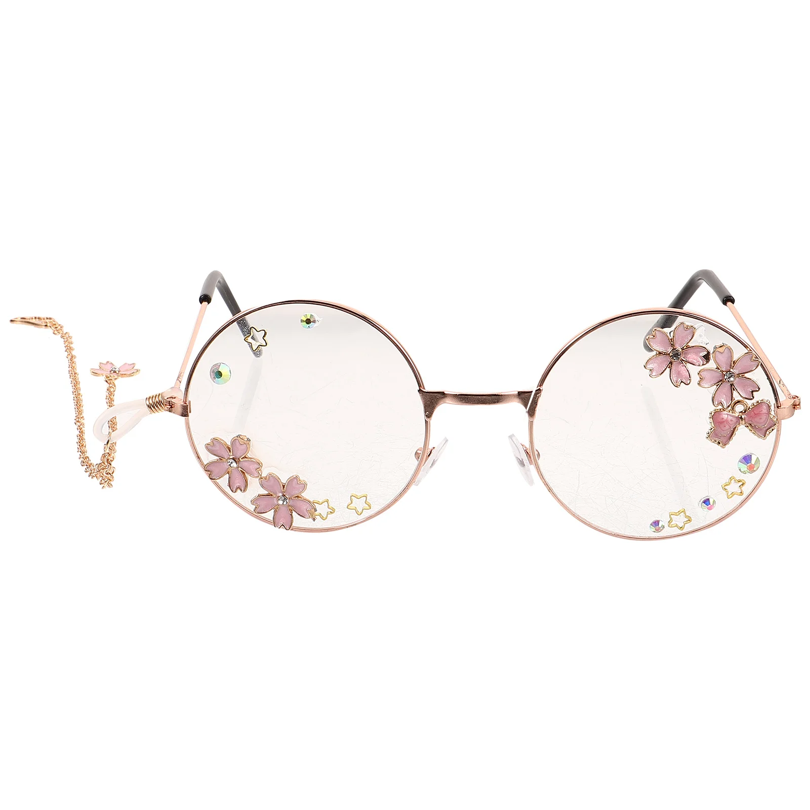 

Kawaii Cosplay Glasses Butterfly Bow Round Frame Sunglasses Props Beach Party Accessories Cute Eyewear Fashion Goth Lolita Wing