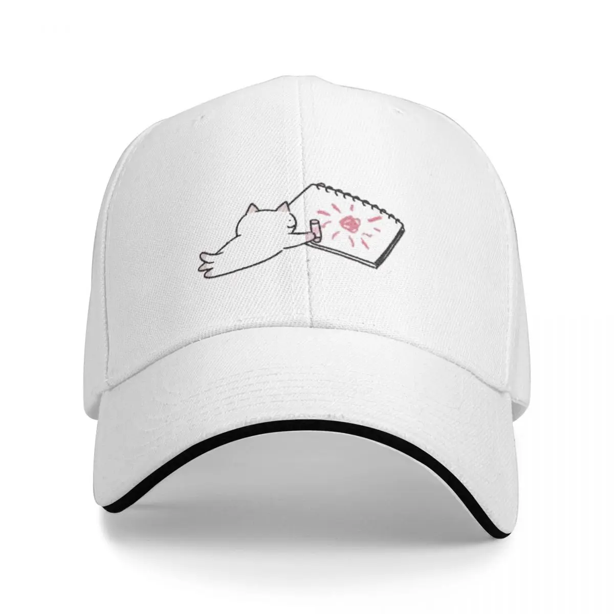 Doodle [Fushigi Neko no Kyuu-chan] Baseball Cap cute Custom Cap Wild Ball Hat summer hat For Men Women's