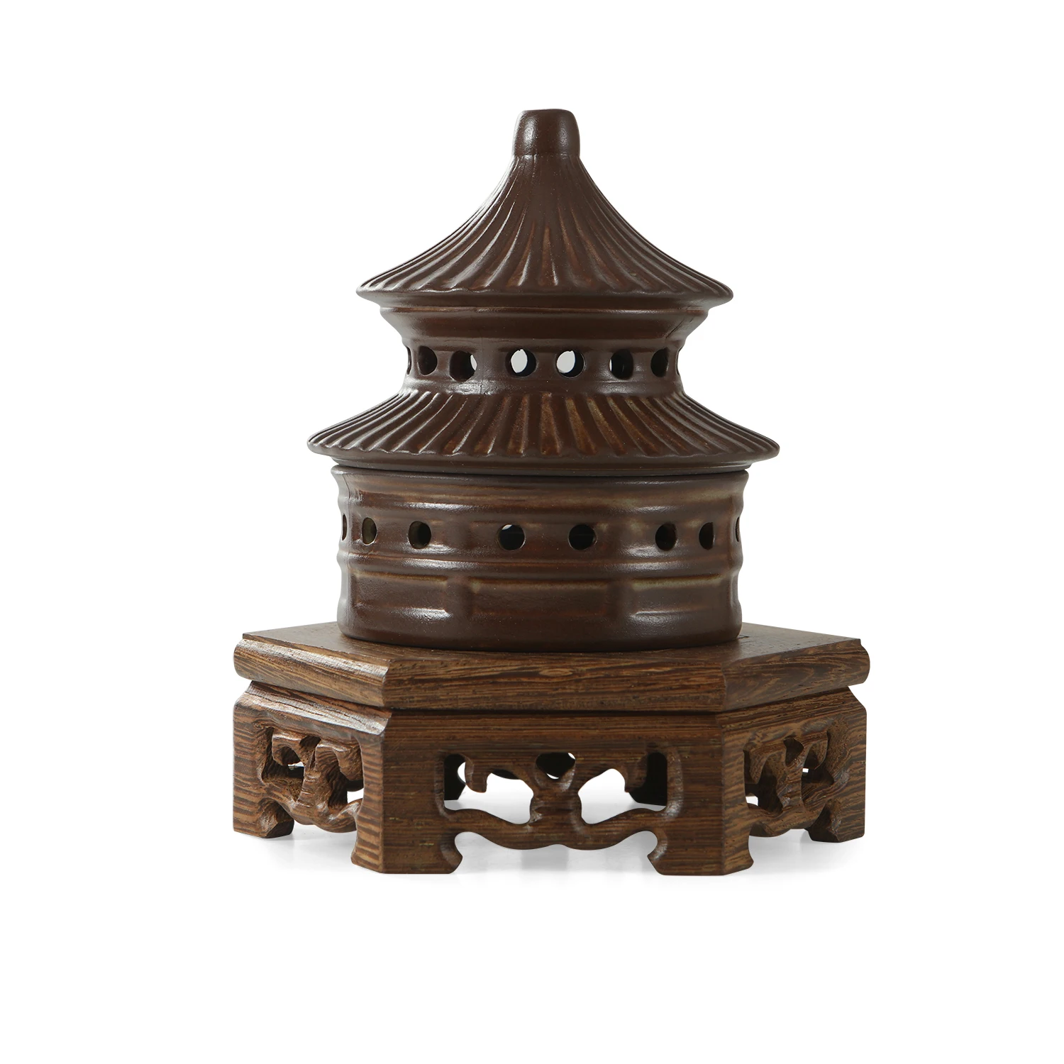 الصينية الرجعية حامل البخور السيراميك معبد السماء البخور الموقد لفائف البخور مخروط البخور ديكور المنزل #1