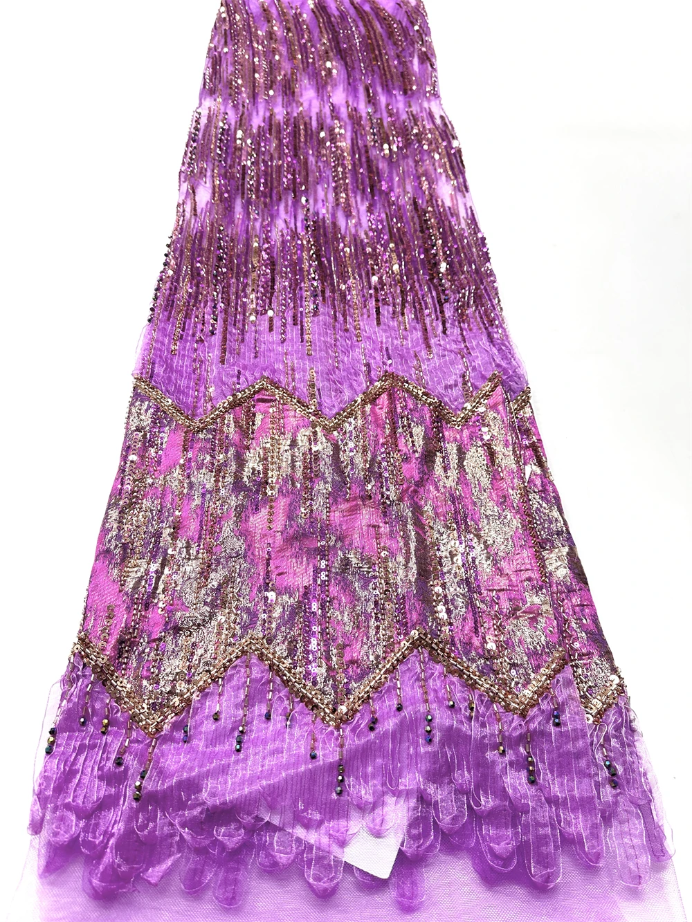

Nigerian Luxury Sequins Net Lace Fabric 2025 High Quality African Tulle Beads Lace Fabric French For Women Wedding Party Dress