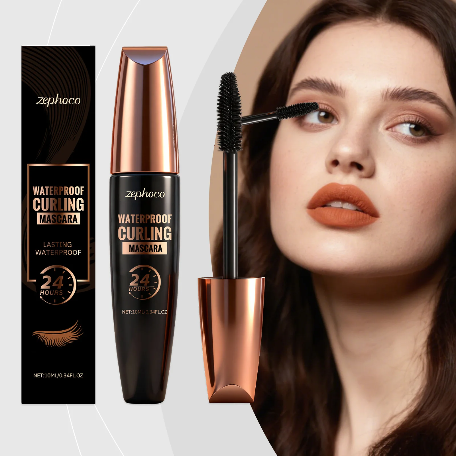 

Daily Care Curling Mascara Waterproof Smudge-proof Long-lasting Lift Natural Smooth Volumizing Lengthening Eyelashes