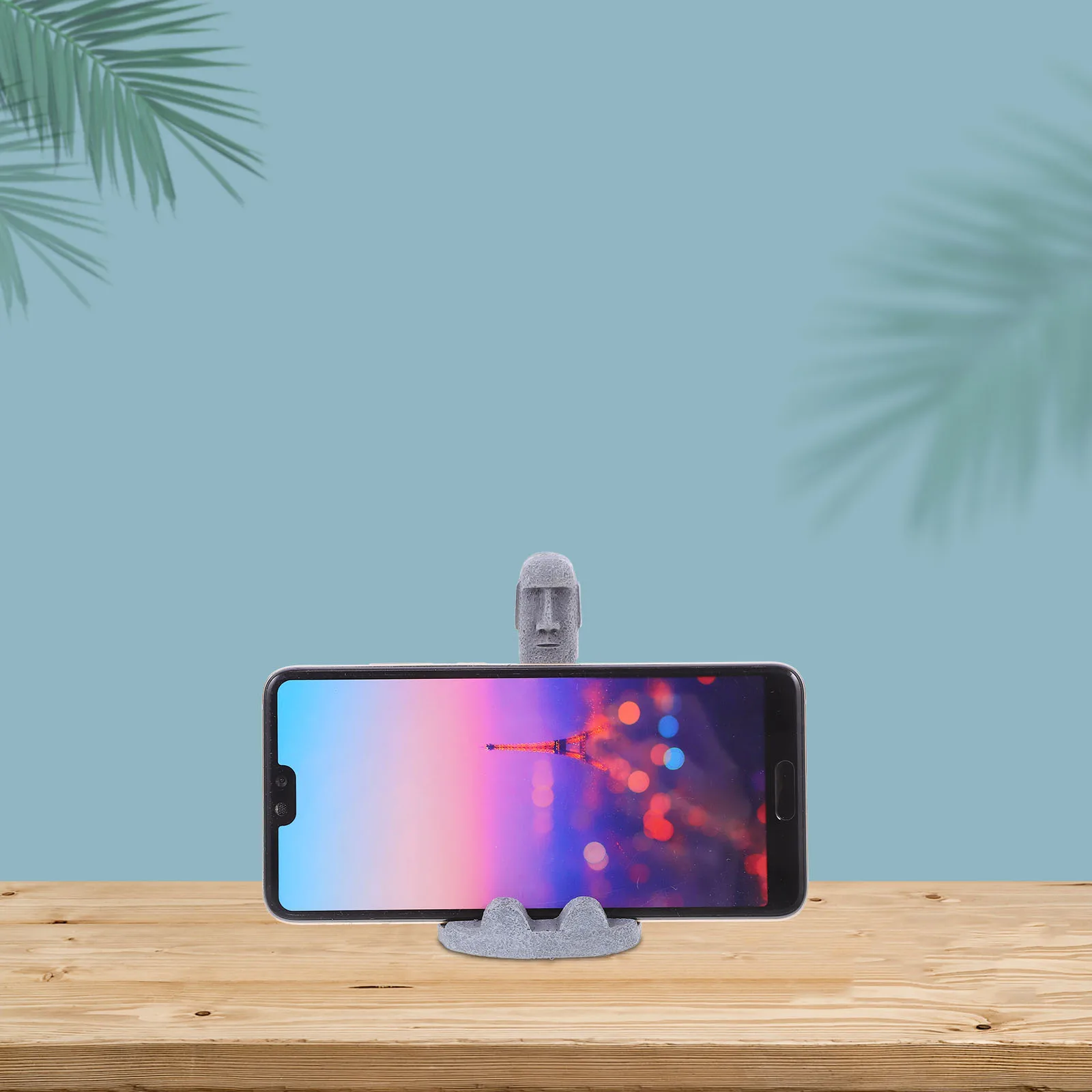 

Multifunctional Resin Moai Shaped Cellphone Stand Holder Smartphone Support Phone Bracket For Desk Bed Car