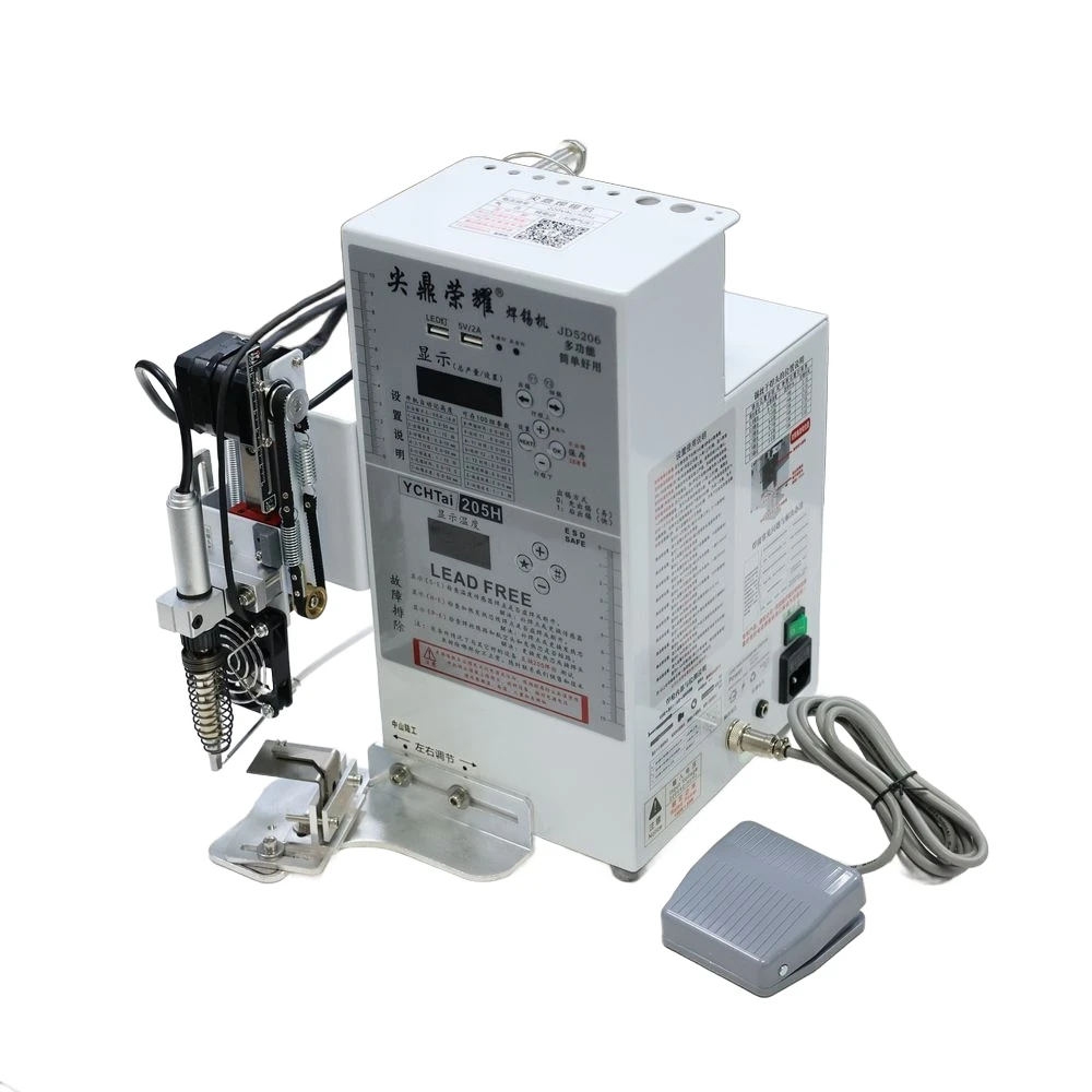 JD5206 Semi-Auto Soldering Machine Stepper Motor Tin Feeding Precise Output Anti-Stuck Tin Electronic Component Welding