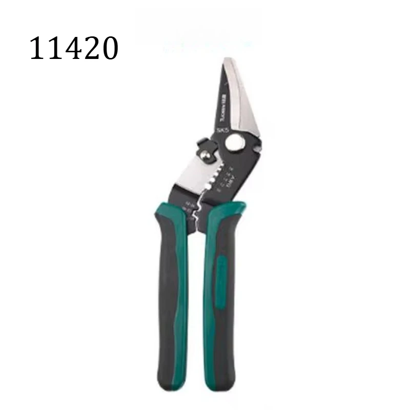 قطعة واحدة من كماشة تجريد الأسلاك متعددة الوظائف - أداة تجعيد وتجريد الكابلات