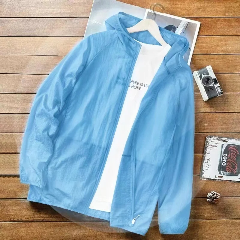 High SPF Cooling Sun Protection Shirt Ultra Thin Breathable Quick Dry UV Skin Jacket