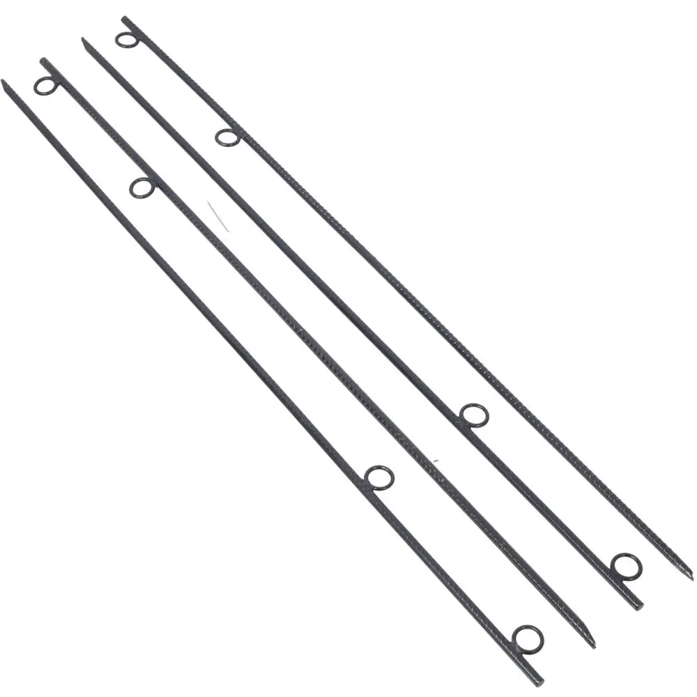 Rebar stake with loop 4pcs Grip Rebar 5/8x 55.5 Inch Steel Durable Heavy Duty Tent Canopy Ground Stakes with Angled Ends