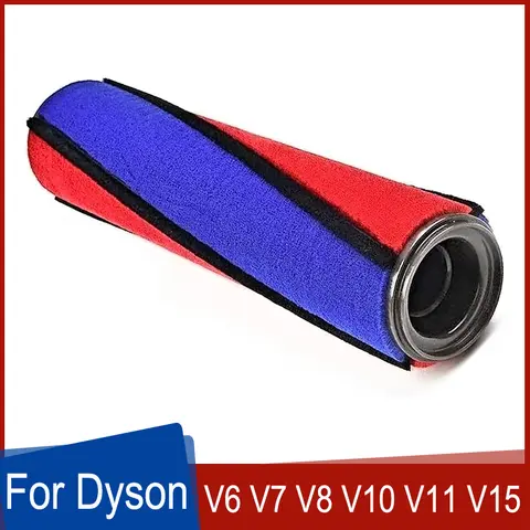 다이슨 진공 청소기 V6 Total clean/Fluffy V7 V8 V10 V11 SV12 SV14 진공 청소기 용 부드러운 양털 롤러 브러시 바