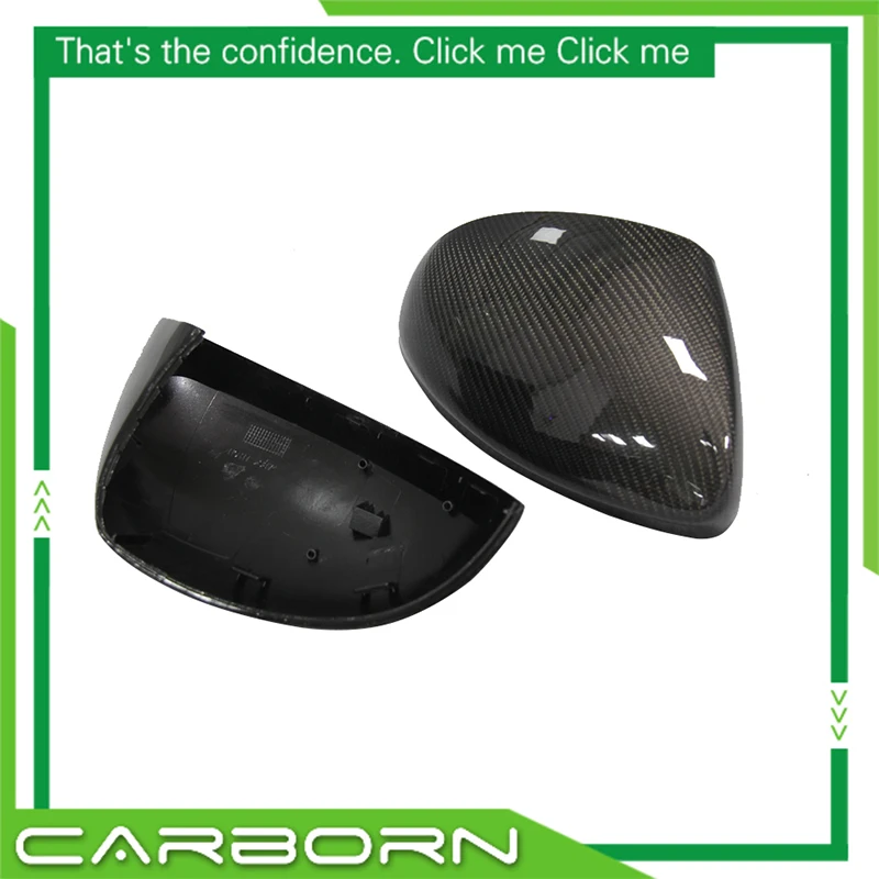 

ABS+Real Carbon Fiber Mirror Cover for VW Tiguan Sharan Skoda Yeti 13 14 15 16 Replacement Style Body Side Rearview Caps