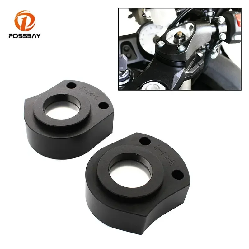 

Handlebar Riser 1 pair Spacer Kit Handle Bar Riser Mount Clamp for Kawasaki Ninja ZX-14R ABS 2006-2021 ZZR 1400 2008 2009-2011