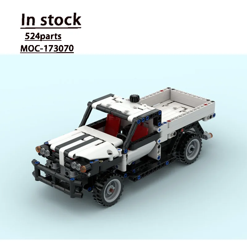 

MOC-173070 Модель городского классического небольшого грузового грузовика, 524 шт., детский строительный блок на день рождения для мальчиков, игрушка в подарок