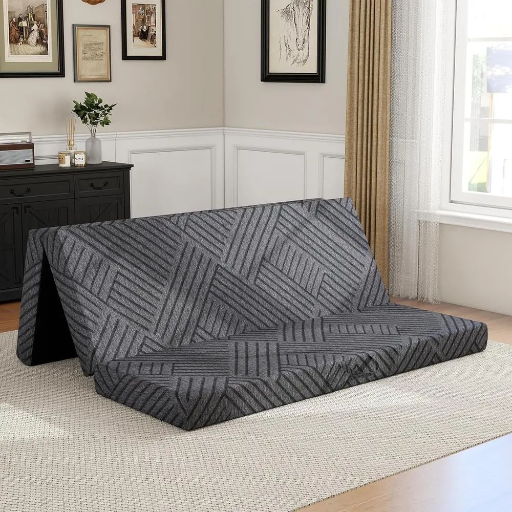 

6-Inch Memory Foam Mattress with Carry Bag - Portable for Floor, Guest, Camping, Travel, and Yoga