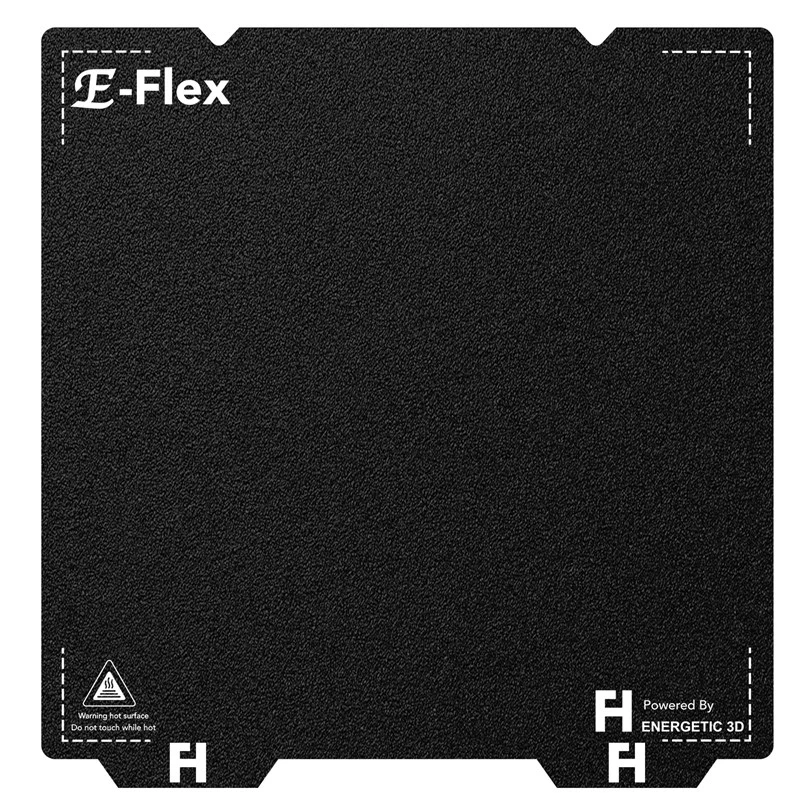 

ENERGETIC Double Side Black Textured PEI Pro Sheet 235x235mm Flex Steel Plate + Magnetic Base For Creality K1/ Ender 5 S1